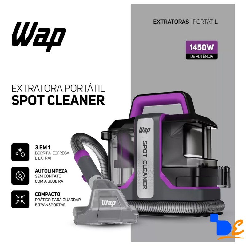 Extratora de Sujeira Portátil WAP SpotCleaner™ - Limpeza poderosa onde e quando você precisar