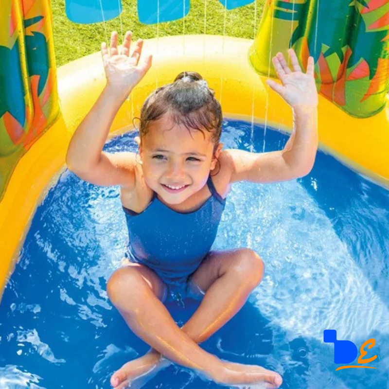 Piscina Playground infantil WetSet™ + Kit 5 Lança-Água 35cm de Brinde! | O verão mais divertido está aqui!